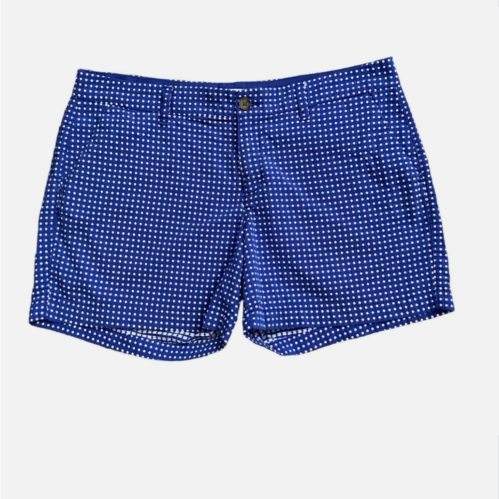 OLD NAVY Womens Size 2 Blue White Polka Dot Cotton Blend Casual Summer Shorts